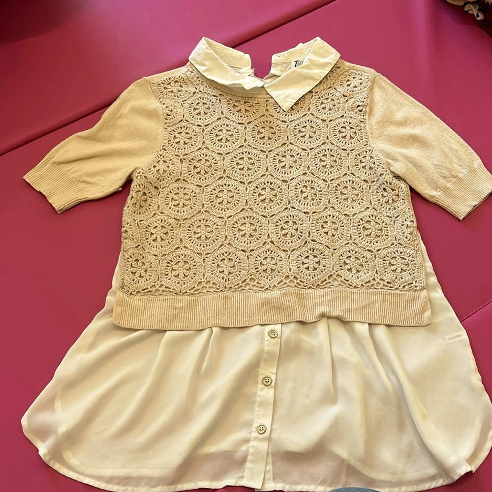 One piece sweater shirt